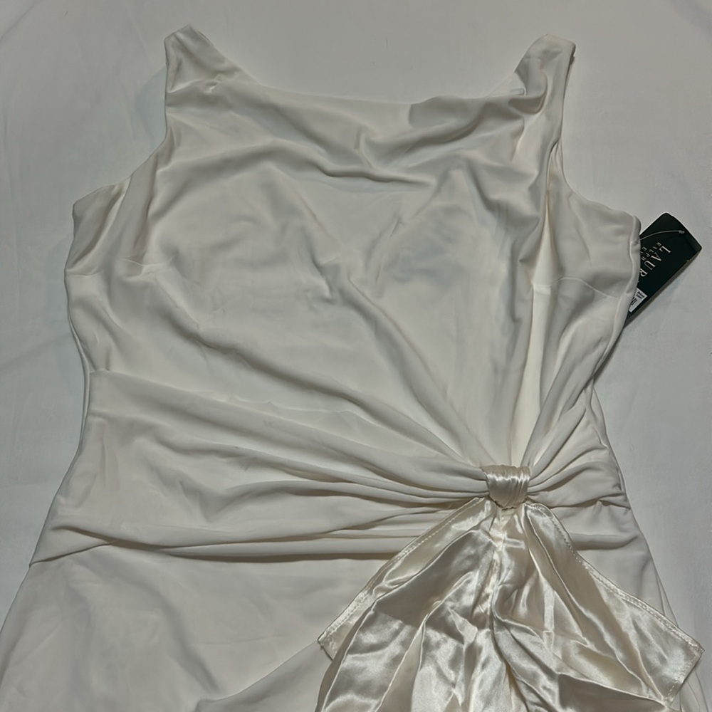 Lauren Ralph Lauren Evening Gown size 10 Cream/Off-White NWT - Picture 7 of 9